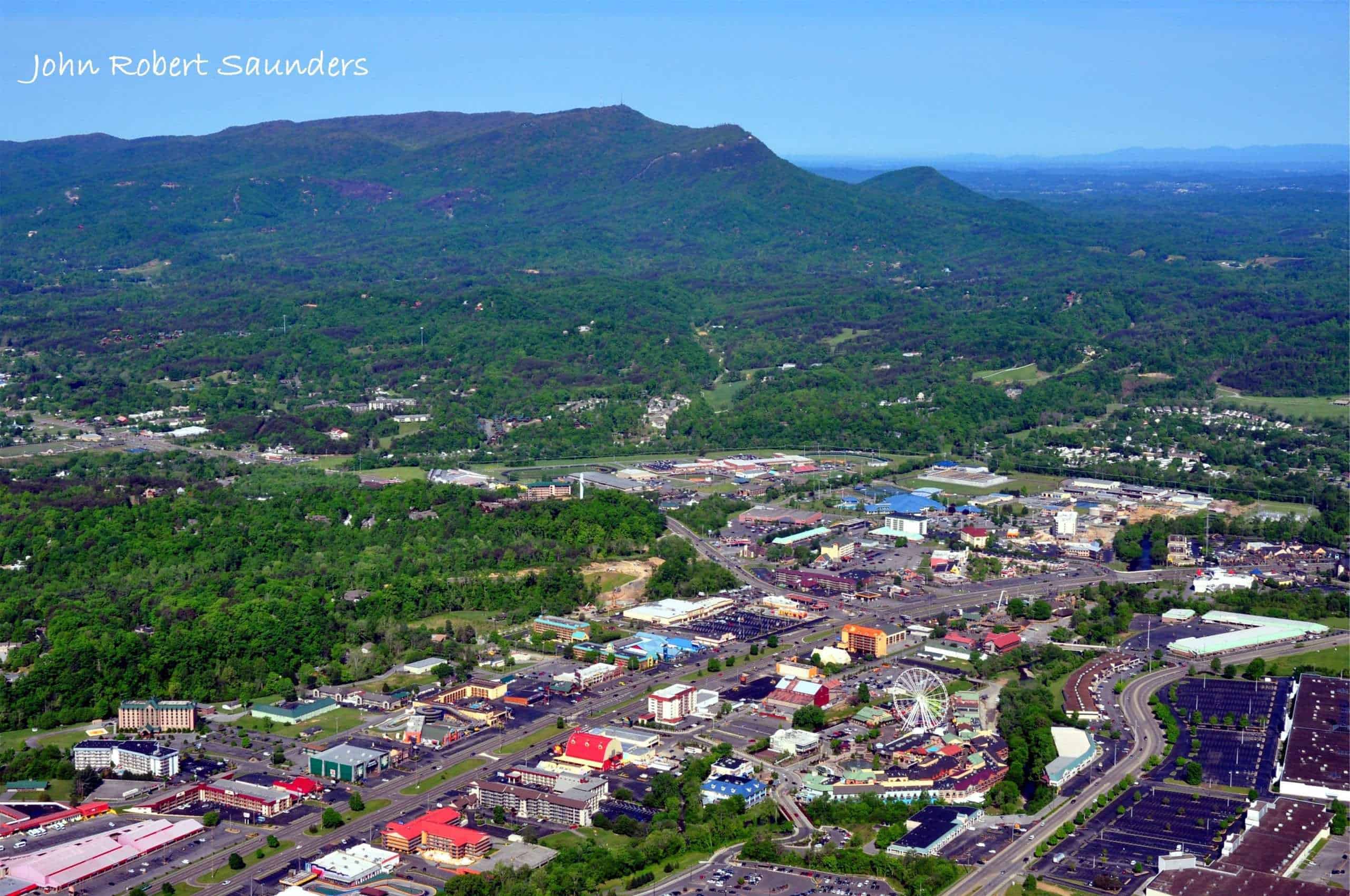 Pigeon Forge aerial view