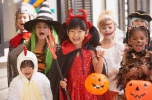 Children dressed for Halloween at The Island in Pigeon Forge