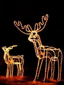 Christmas lights in downtown Gatlinburg