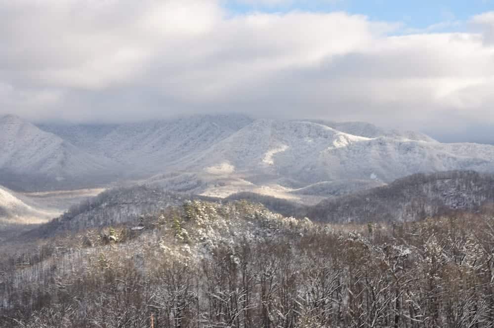 An incredible photo of winter in the Smoky Mountains.