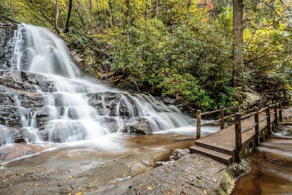 Laurel Falls in the Great Smoky Mountains National Park.