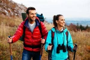 couple hiking together