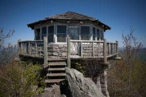 mt cammerer fire tower in the smoky mountains