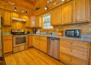 life of luxury kitchen gatlinburg cabin with mountain views