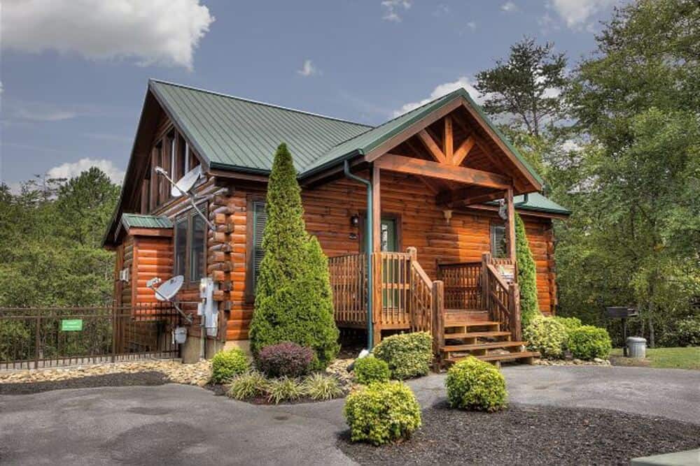 the front of serenity now cabin in pigeon forge